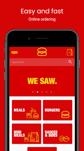 Android application Crunchyz Burgers screenshort