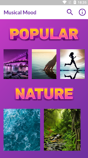 Android application Musical Mood screenshort