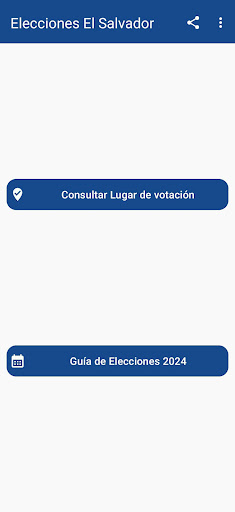 Android application Lugar de Votacion El Salvador screenshort