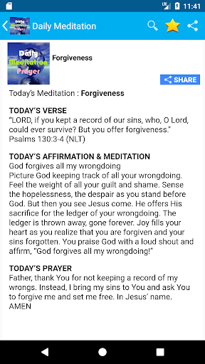Daily Meditation and Prayer Screen 2