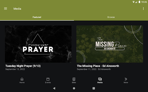 Screenshot of City Church Madison