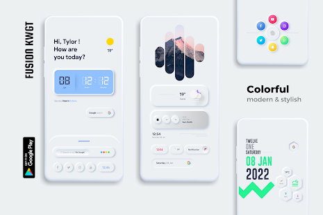FusiOn for KWGT لقطة شاشة