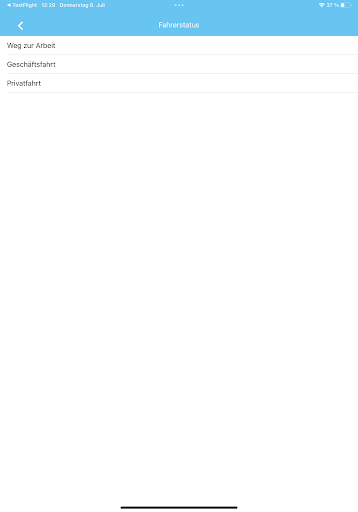 DeDeFleet - Driver Screenshot
