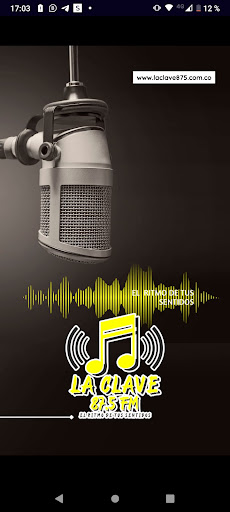 Android application La clave 87.5 screenshort