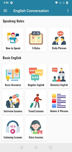 English Conversation Practice Screen 2