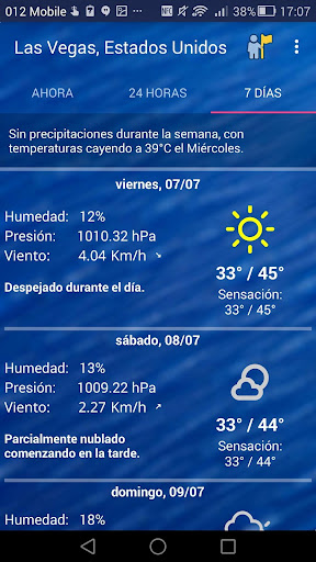 Vista previa de la aplicación