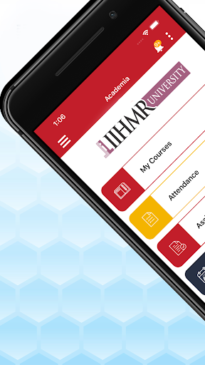 Android application Academia @ IIHMR screenshort