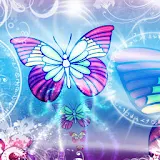 Beautiful Blue Butterfly Theme icon