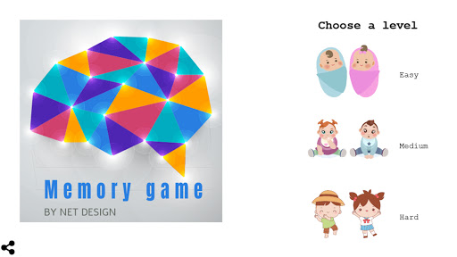 Android application Memory Cards screenshort