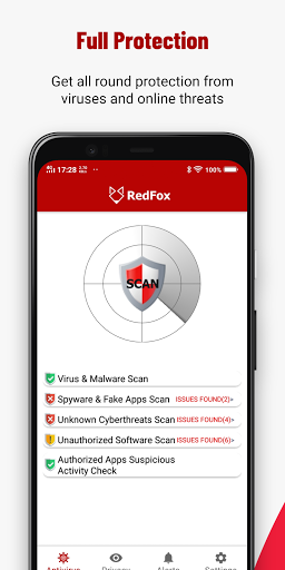 Android application RedFox Security & Antivirus screenshort