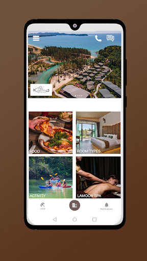 Android application Kalima Resort screenshort