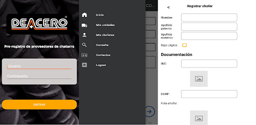 Android application Pre-Registro Mobile screenshort