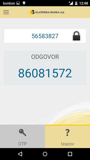 mTokenSLB Screen 3