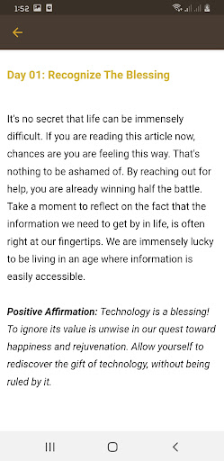 Motivation & Daily Affirmation Screen 3