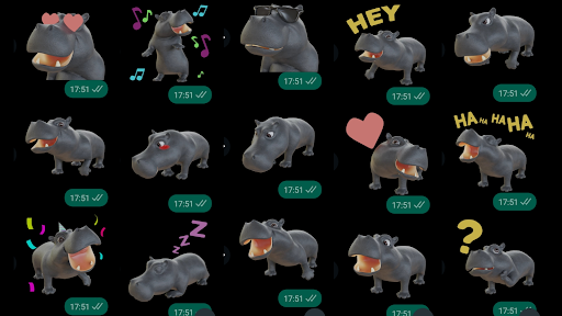 Hippo Stickers WAStickerApps