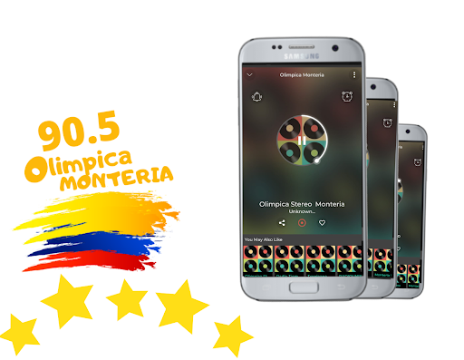 Android application olimpica stereo monteria 90.5 screenshort