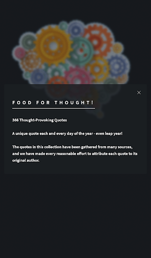 FOOD FOR THOUGHT! Screen 3