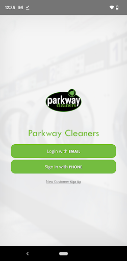 Android application Parkway Cleaners screenshort