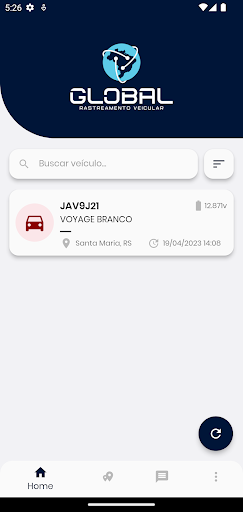 Android application Global Rastreamento Veicular screenshort