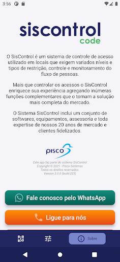 SisControl Code Screen 3