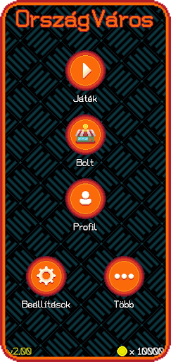 Android application Ország Város screenshort