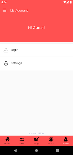 Android application Aldine Store screenshort