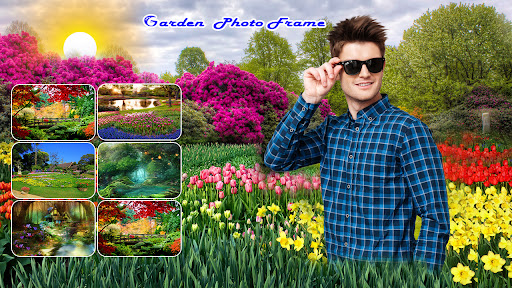 Android application Garden Photo Frame screenshort