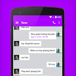 Cover Image of Download EvolveSMS Theme Purple Accents 5.5.2 APK