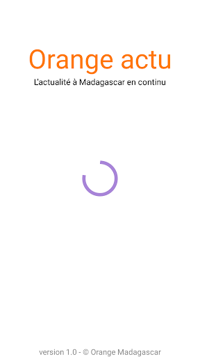 Android application Orange actu Madagascar screenshort