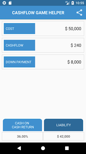 CASHFLOW Game Helper- Financia Screen 3