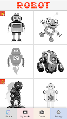 Robot Pixel Art - Screenshot 2