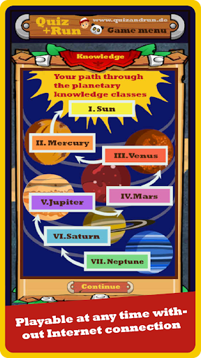 Quiz and Run Action trivia game