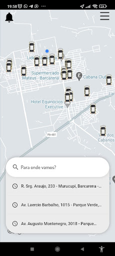 Android application Driver PA 2.0 - Passageiro screenshort