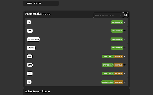Useall Status Screen 3