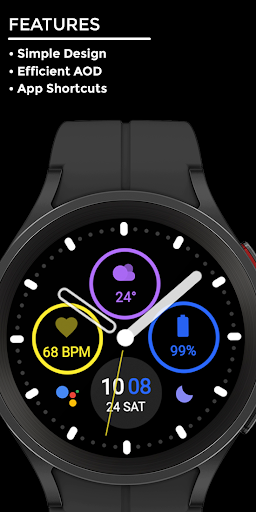 Night 53 - watch face screenshot 1