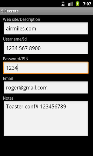 Secrets for Android Screenshot 2 - AppWisp.com