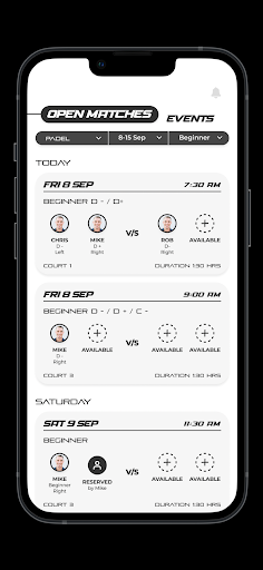 Android application Padel Art screenshort