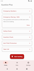 Screenshot 1 Guardian - Personal Safety android
