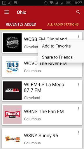 Android application Ohio Radio Stations - USA screenshort