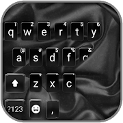 Silky Simple Black Keyboard Background