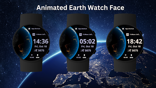 Animated Earth Watch Face screenshot 2