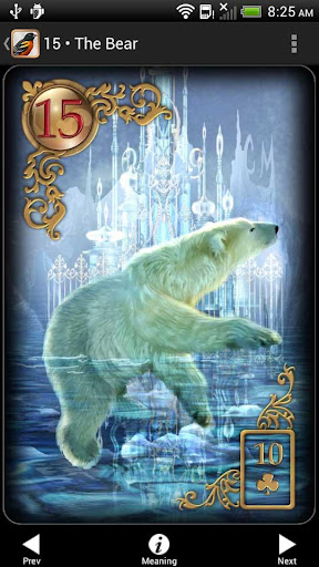 Screenshot of Gilded Reverie Lenormand