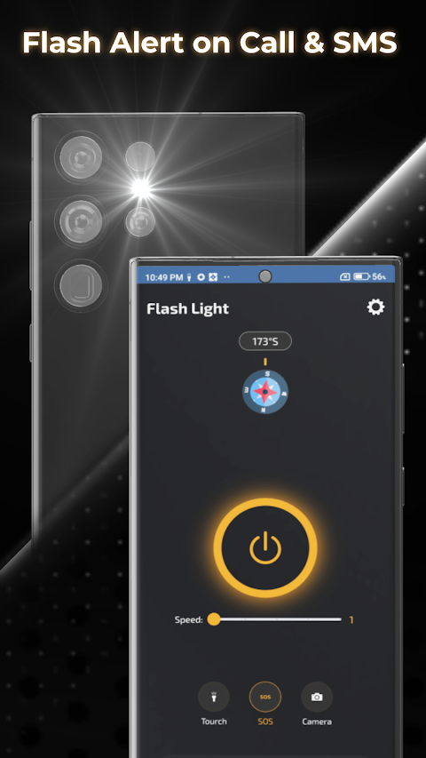 LED Flashlight - Flash Alertのおすすめ画像1