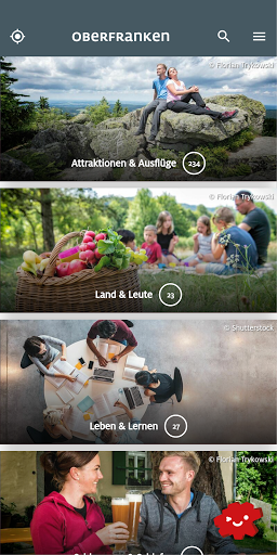 Android application Oberfranken screenshort
