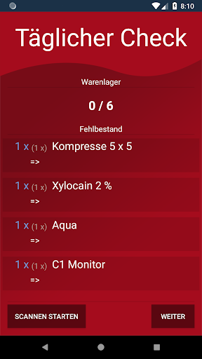 SMARTCHECK Screen 2