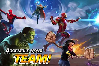 Marvel Puzzle Quest Join The Super Hero Battle Apps On Google Play - making iron man avengers endgame in roblox youtube