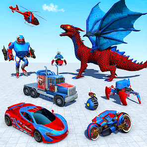 Flying Dragon Robot War Games  screenshots 1