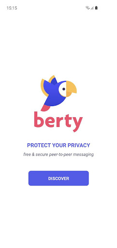 Android application Berty Messenger screenshort