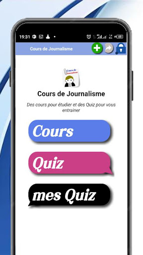 Android application Cours de Journalisme screenshort