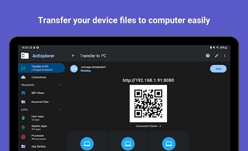 AnExplorer Pro File Transfer لقطة شاشة